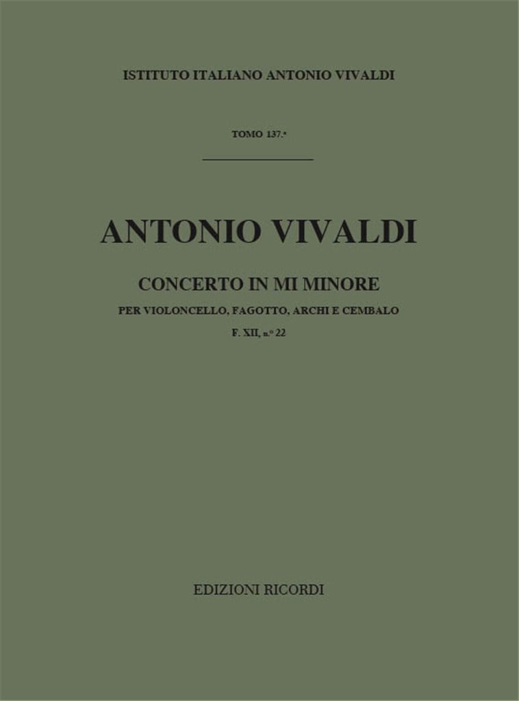 Concerti Per Strumenti Diversi, Archi E B.C.: In